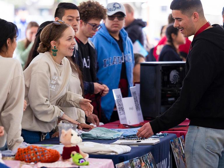 Media card - transfer student asking questions to redlands staff